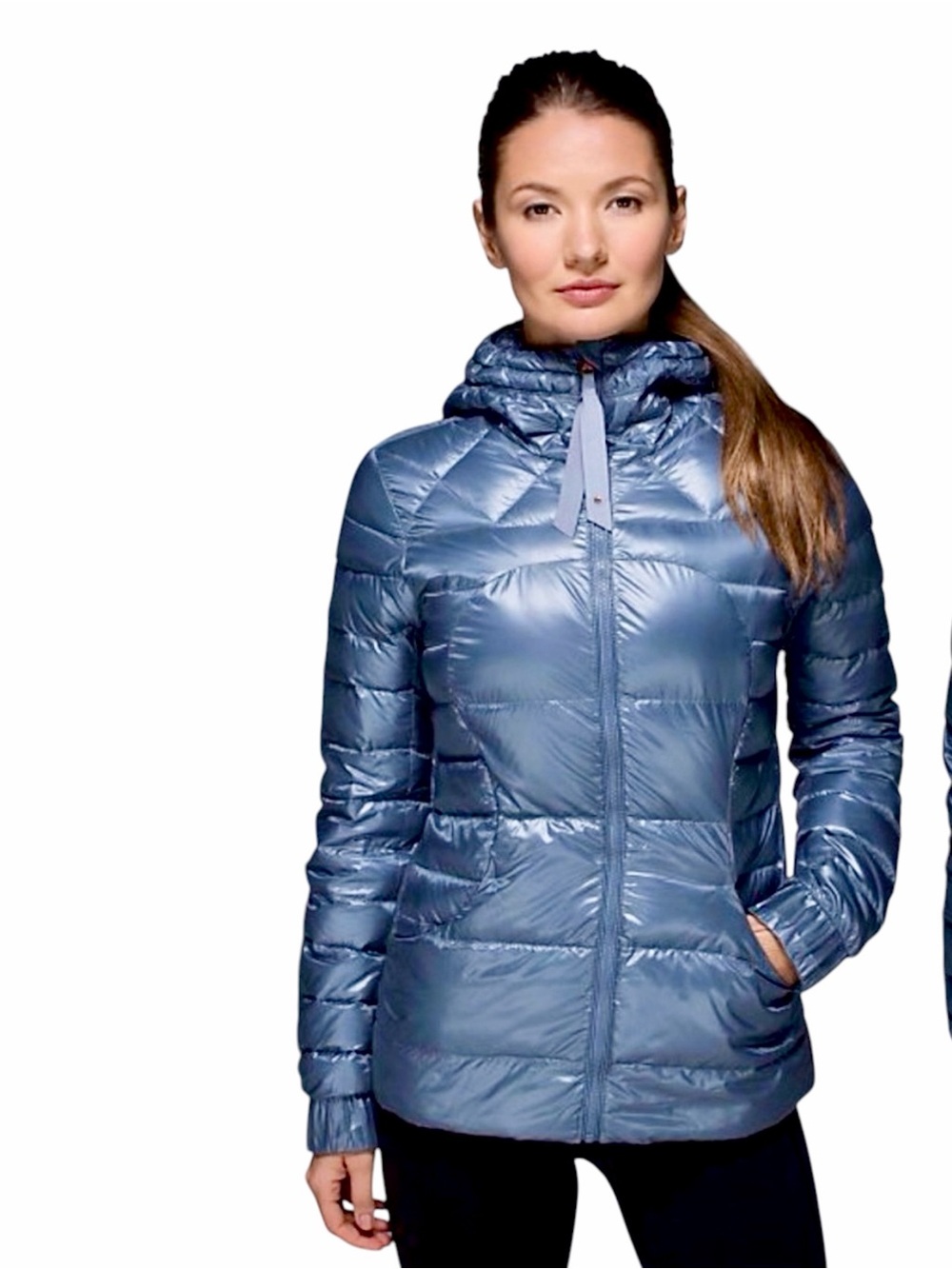 Lululemon – Fluffin’ Awesome Puffer Jacket 800-Fill Down – Blue Denim – Sz. 10